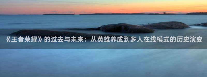 手机版星欧娱乐客户端下载：《王者荣耀》的过去与未来：从英雄养